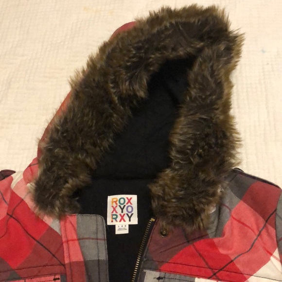 Black and Red plaid Roxy Jacket - Picture 2 of 3